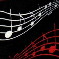 ネクタイ　音符　＜O＞