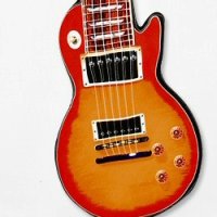 ギター型ネクタイ レスポール FLAME TOP（シルク）