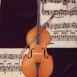 画像1: ネクタイ　バイオリン　＜C＞