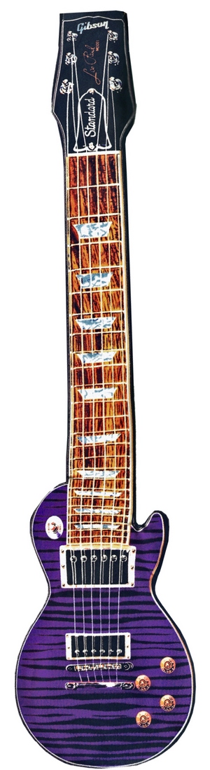 画像2: ギター型ネクタイ レスポール パープル